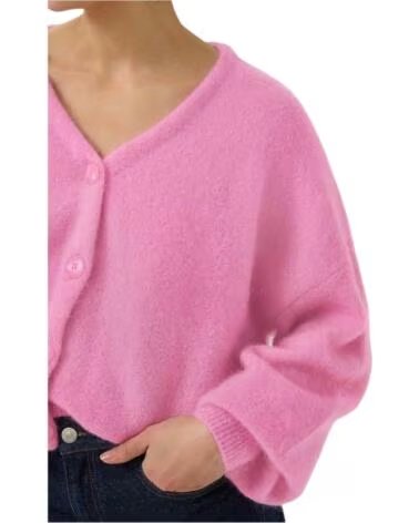 GESTUZ CARDIGAN DE MALHA GZDEBBIE EM ROSA BEGONIA MéLANGE
