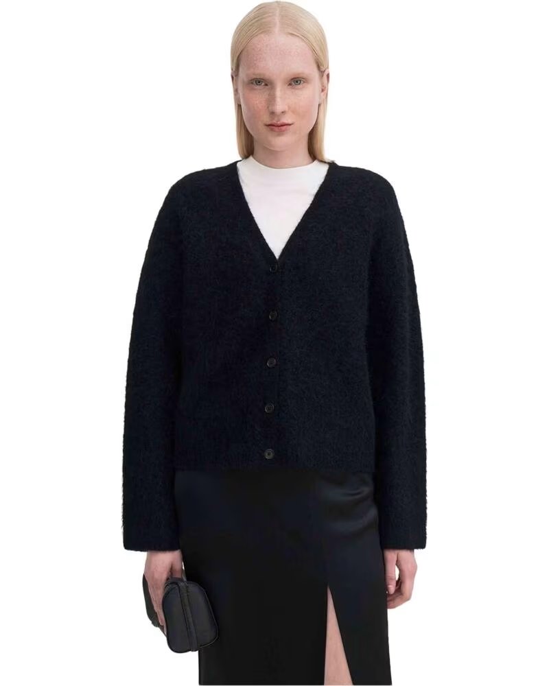 FILIPPA K FLUFFY CARDIGAN BLACK INK