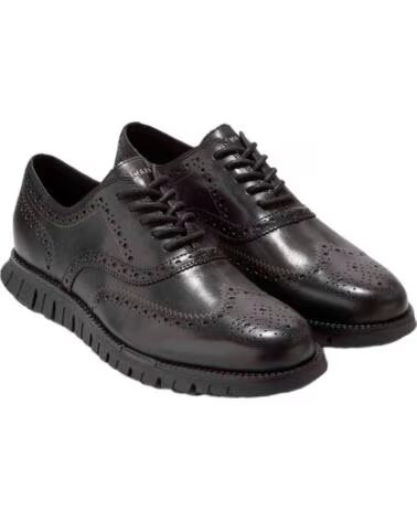 COLE HAAN ZEROGRAND REMASTERED WINGTIP SCARPE OXFORD NERE BLACK