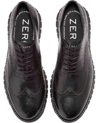 COLE HAAN ZEROGRAND REMASTERED WINGTIP SCARPE OXFORD NERE BLACK