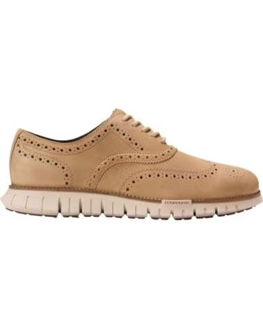 COLE HAAN ZEROGRAND REMASTERED WINGTIP OXFORD SNEAKER BEIGE