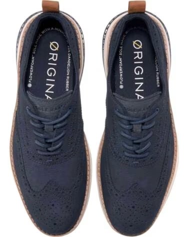 COLE HAAN ENERGYWEAVE WINGTIP OXFORD SCHUHE BLUE
