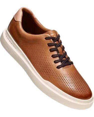 COLE HAAN SNEAKERS GRANDPRO RALLY LASER CUT BROWN