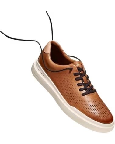 COLE HAAN SNEAKERS GRANDPRO RALLY LASER CUT BROWN