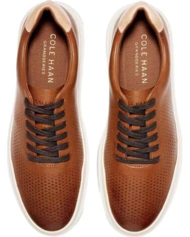 COLE HAAN SNEAKERS GRANDPRO RALLY LASER CUT BROWN