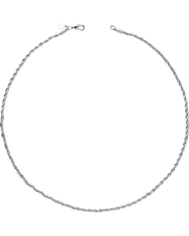 CRYSTAL HAZE COLLAR ROPE CHAIN PLATEADO UNISEX SILVER
