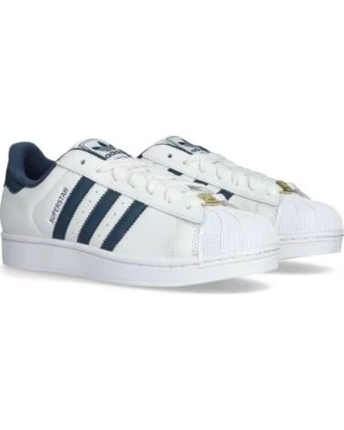 ADIDAS SNEAKERS SUPERSTAR IH9256 UNISEX BIANCO E BLU FTWWHT-CRENAV-GOLDMT