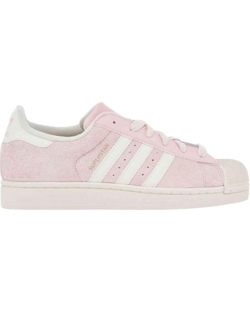 ADIDAS BASKETS SUPERSTAR KI1456 EN DAIM ROSE POUR FEMME SANPIN-OWHITE-GOLDMT