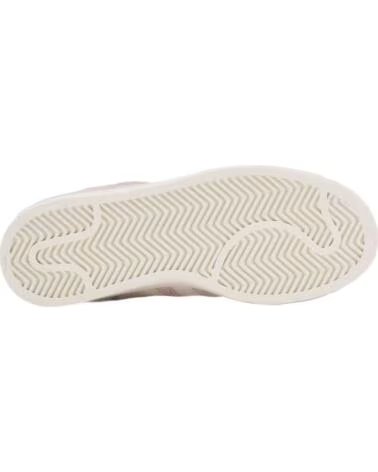 ADIDAS BASKETS SUPERSTAR KI1456 EN DAIM ROSE POUR FEMME SANPIN-OWHITE-GOLDMT