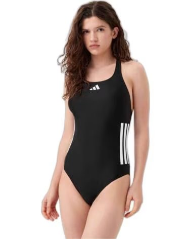 ADIDAS SWIMMING SWIMSUIT FOR WOMEN BLACK-WHITE