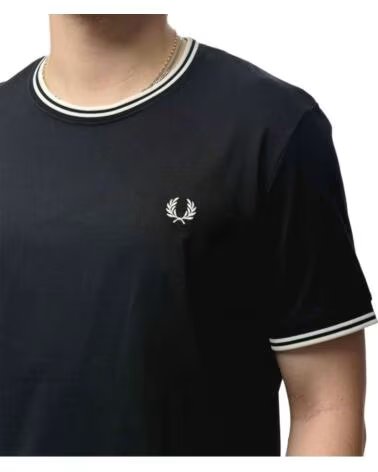 FRED PERRY CAMISETA M158810209 DE MANGA CORTA NEGRO