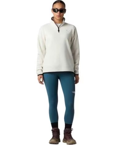 THE NORTH FACE FELPA IN PILE THE DONNA BEIGE NF0A8D2JQLI1 WHITE