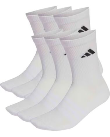 ADIDAS 6ER-PACK CUSHIONED CREW SOCKEN PARES