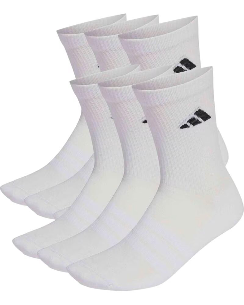 ADIDAS 6ER-PACK CUSHIONED CREW SOCKEN PARES