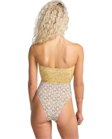 BILLABONG 24O301610-TWB1 CUT-OUT PRINTED SWIMSUIT FOR WOMEN TWILIGHT BLUE