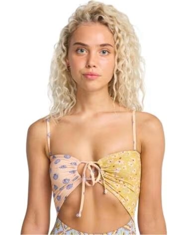 BILLABONG 24O301610-TWB1 CUT-OUT PRINTED SWIMSUIT FOR WOMEN TWILIGHT BLUE