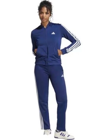 ADIDAS CHANDALS CHANDAL ESSENTIALS 3-STRIPES AZUL MARINO BLANCO EN AZUL PARA MUJER