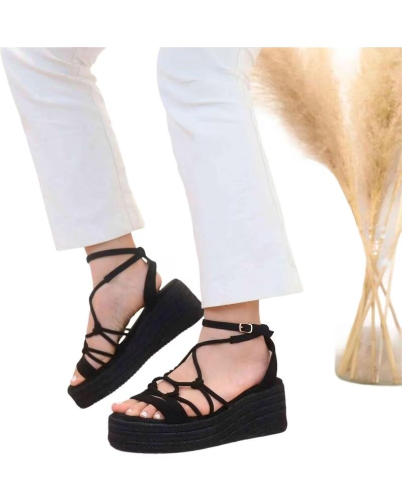 PINKDESERT Sandalias De Tacon Pink Desert 6011 en negro para mujer NEGRO