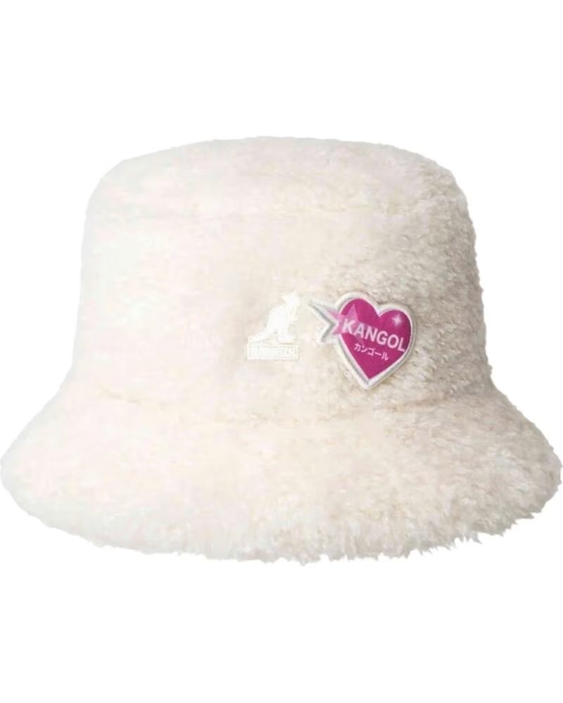 KANGOL CHAPÉU K5424-WH103 DE PELÚCIA COM EMBLEMAS