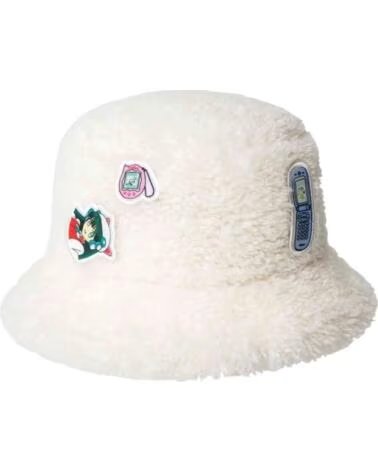 KANGOL CHAPÉU K5424-WH103 DE PELÚCIA COM EMBLEMAS