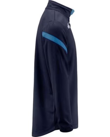 KAPPA FELPA DOLVOLE CON MEZZA ZIP DA UOMO BLUE MARINE-BLUE SKY