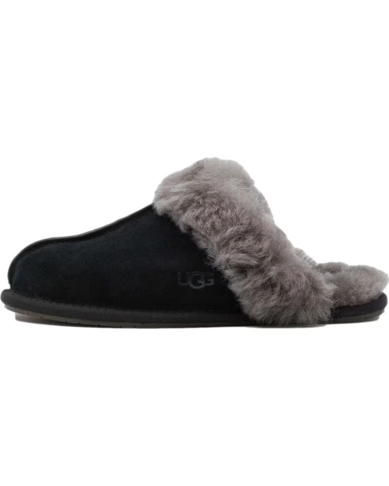 UGG ZAPATILLAS DE CASA 11068720112 DE ANTE CON FORRO DE LANA NEGRO