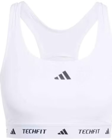 ADIDAS SUTIÃ ESPORTIVO TECHFIT JG3961 BRANCO MULTICOLOR
