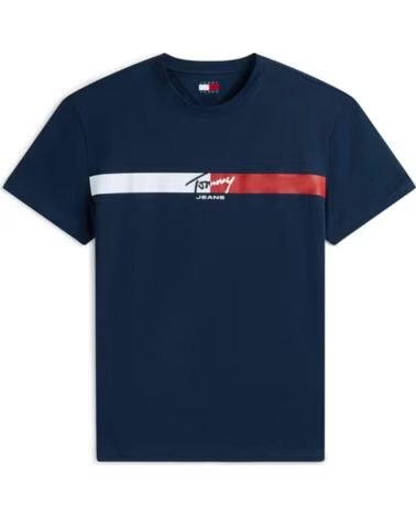 TOMMY HILFIGER CAMISETA TJM SIGNATURE STRIPE PARA HOMEM BLUE