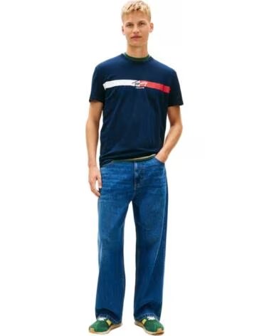 TOMMY HILFIGER CAMISETA TJM SIGNATURE STRIPE PARA HOMEM BLUE