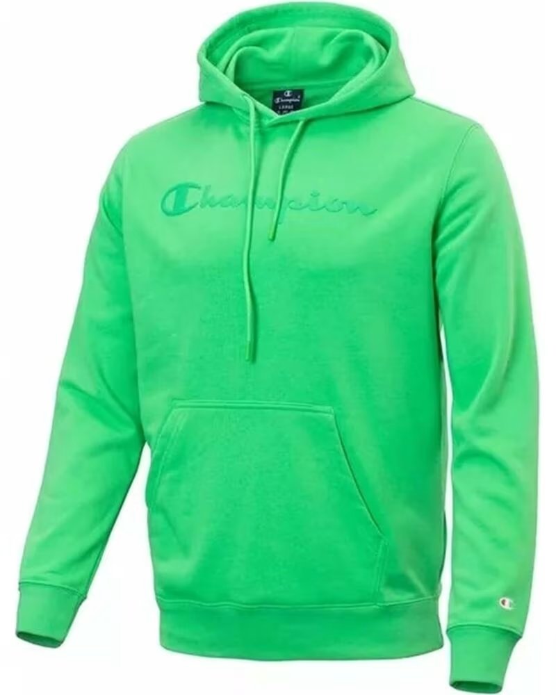 CHAMPION FELPA CON CAPPUCCIO 218528-GS024 VERDE DA UOMO