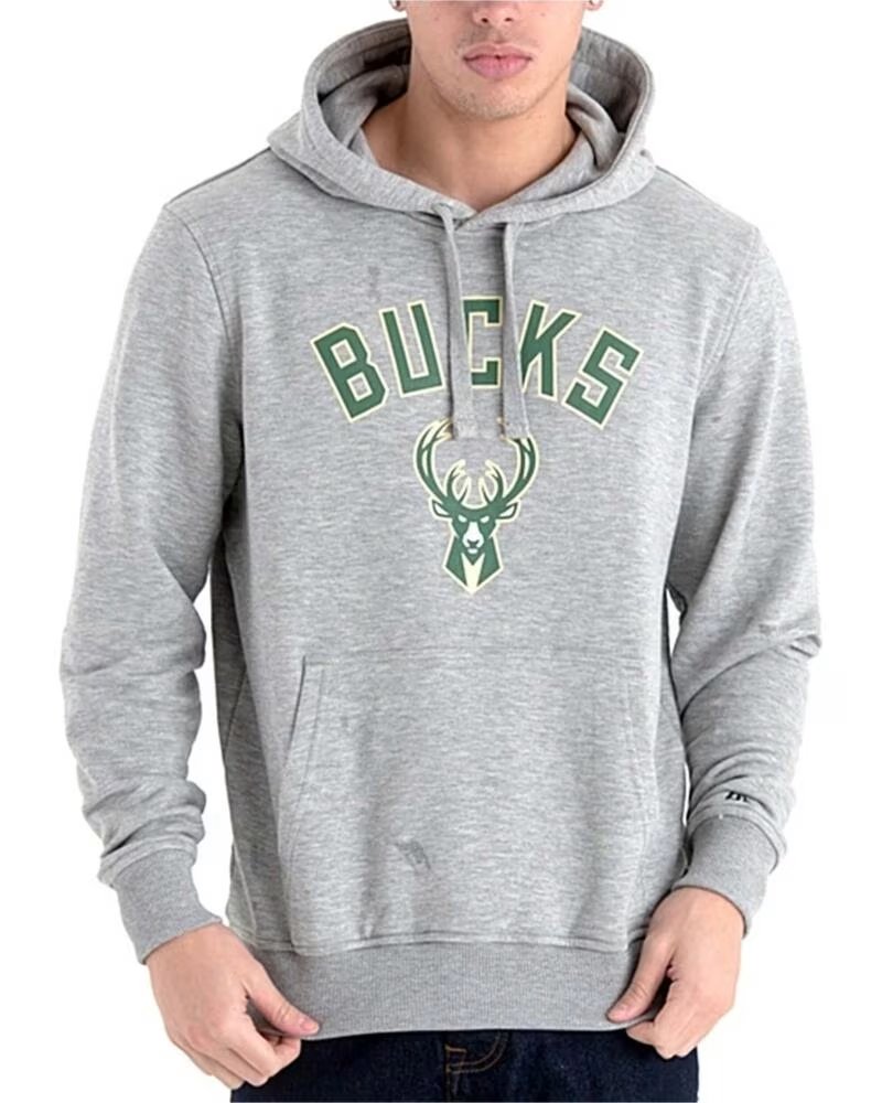 NEW ERA MILWAUKEE BUCKS KAPUZENPULLOVER 60505447 GRIS