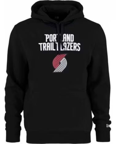NEW ERA FELPA CON CAPPUCCIO PORTLAND TRAIL BLAZERS 60505451 AZUL