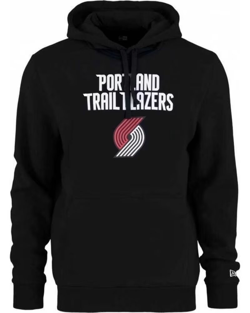 NEW ERA FELPA CON CAPPUCCIO PORTLAND TRAIL BLAZERS 60505451 AZUL