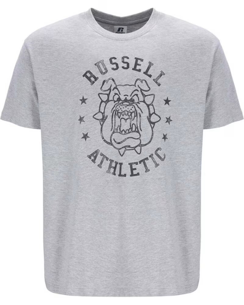 RUSSELL ATHLETIC T-SHIRT A MANICHE CORTE A30471-091 GRIGIA GRIS