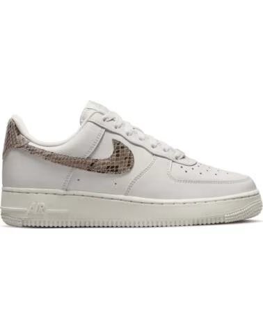 NIKE BASKETS AIR FORCE 1 DD8959-002 BLANCHES AVEC DÉTAIL EN PEAU DE SERPENT MULTICOLOR