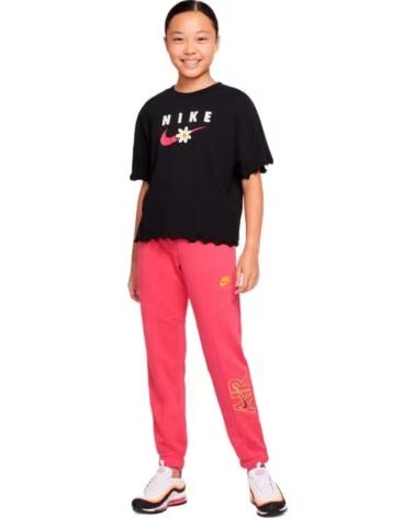 NIKE T-SHIRT DO1351-010 À MANCHES COURTES POUR FILLES NEGRO