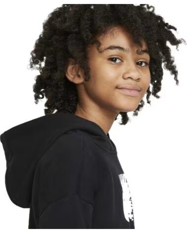 NIKE FELPA CON CAPPUCCIO DC7210-010 UNISEX NEGRO