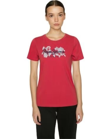 PEPE JEANS T-SHIRT PL505436217 AVEC IMPRIMÉ FLORAL ROJO