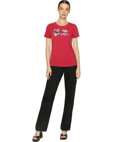PEPE JEANS T-SHIRT PL505436217 AVEC IMPRIMÉ FLORAL ROJO