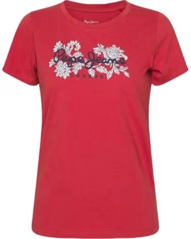 PEPE JEANS T-SHIRT PL505436217 AVEC IMPRIMÉ FLORAL ROJO