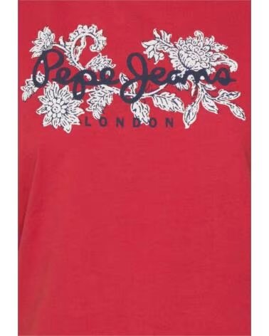 PEPE JEANS T-SHIRT PL505436217 AVEC IMPRIMÉ FLORAL ROJO