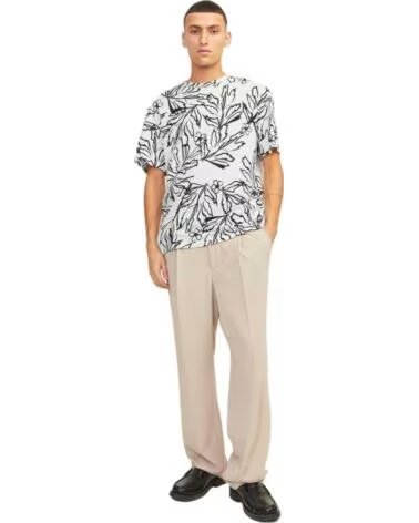 JACK AND JONES CAMISETA & ESTAMPADO FLORAL 12250434 BLANCO