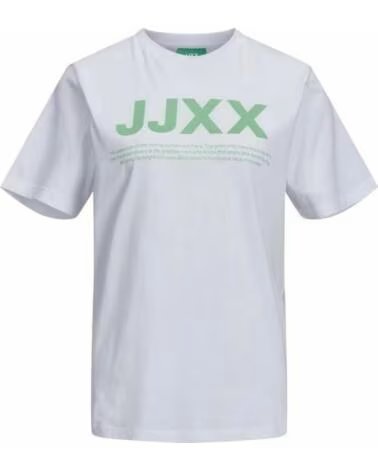 JJXX KURZARM-T-SHIRT 12206974 FÜR DAMEN WEISS BLANCO