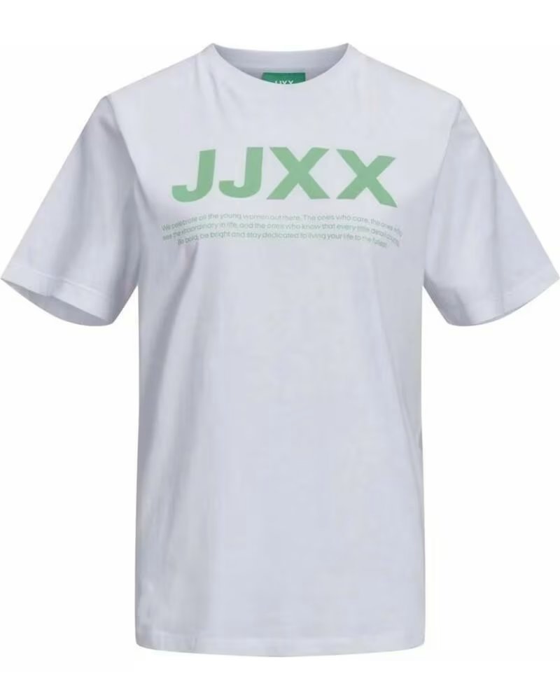 JJXX KURZARM-T-SHIRT 12206974 FÜR DAMEN WEISS BLANCO