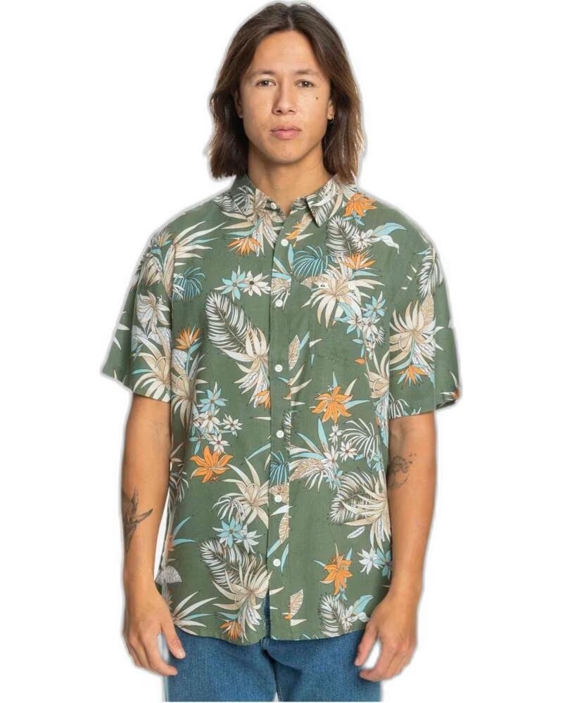 QUICKSILVER CAMISA DE MANGA CORTA QUIKSILVER 4559-GPH ESTAMPADO TROPICAL VERDE