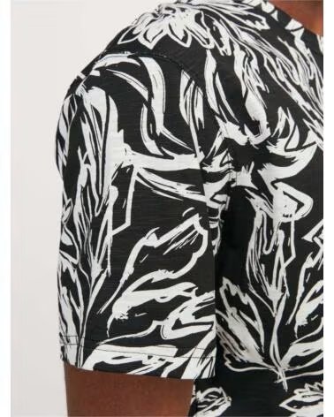 JACK AND JONES CAMISETA MANGA CORTA & 12250434 ESTAMPADO FLORAL NEGRO