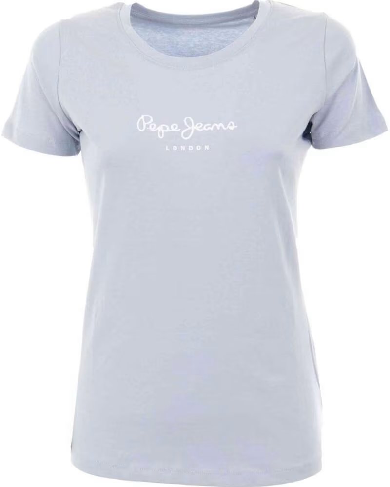 PEPE JEANS PL505202-516 KURZARM-T-SHIRT BLAU DAMEN MULTICOLOR