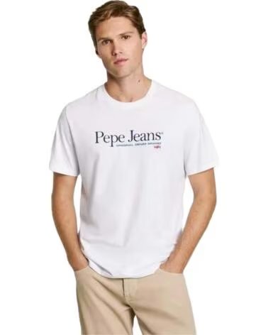 PEPE JEANS T-SHIRT DE MANGA CURTA BLANCO