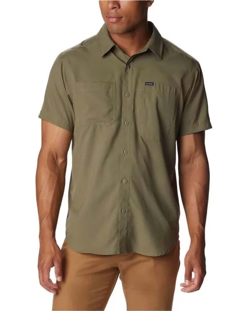 CHEMISE TECHNIQUE À MANCHES COURTES POUR HOMME COLUMBIA 2030725397 VERT VERDE
