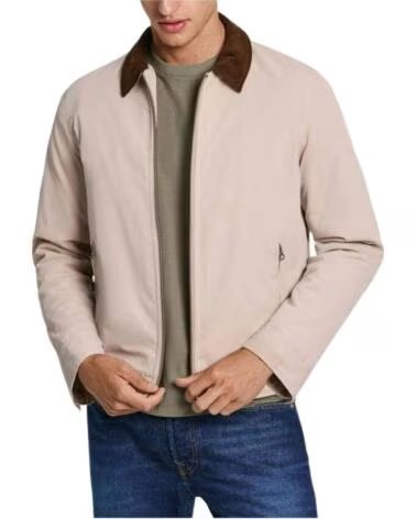 PEPE JEANS GIACCA PM403006-840 CON COLLETTO IN VELLUTO A COSTE BEIGE